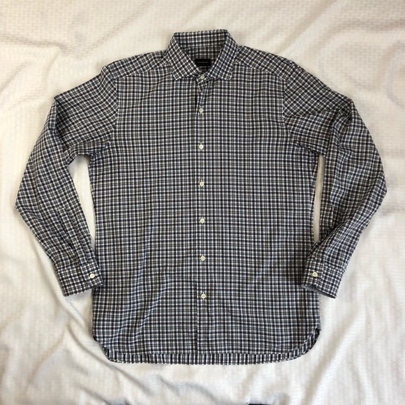 Ermenegildo Zegna Button Down Shirt sz L - Picture 5 of 8